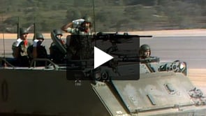 1ª Brigada Mista Independente no Campo Militar de Santa Margarida. Visita do general CEMGFA Ramalho Eanes ao Campo Militar.