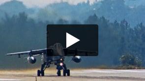 Manobras de aviões de combate na Base aérea 5 (BA 5), em Monte Real.