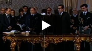 Tomada de posse do chefe do Estado Maior General das Forças Armadas (CEMGFA), general Lemos Ferreira. Louvor ao CEMGFA pelo ministro da Defesa. Mudança de Comando do CINCIBERLANT.