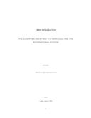 Report Third Euro-Latin American Forum - Open integration: The European Union and the Mercosul and the international system (Relatório Terceiro Fórum Euro-Latino-Americano - Integração aberta: A União Europeia e o Mercosul e o sistema internacional), por IEEI