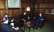 Visita do chefe da Armada da Noruega ao chefe do Estado Maior General das Forças Armadas (CEMGFA), general Lemos Ferreira.