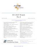 Report EU-25 WATCH N.4 (Relatório EU-25 WATCH N.4), por Institut für Europäische Politik (ed.).