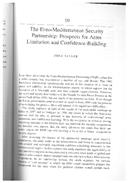 The Euro-Mediterranean Security partnership: Prospects for Arms limitation and confidence-building (A parceria euro-mediterrânica de segurança: Perspectivas para a limitação das armas e a criação de confiança), por Fred Tanner