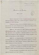 Lei nº 12/74 que cria o Alto Comissário e o Governo de Transição em São Tomé e Príncipe com base nos termo do protocolo de acordo entre o Governo português e o Movimento de Libertação de São Tomé e Príncipe.