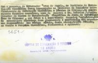 Seminário sobre Planeamento de Informação Científica e Técnica do Ultramar e Congresso da Luta contra o Acrídio Vermelho, Angola.