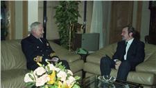 Audiência do ministro da Defesa Nacional, Fernando Nogueira, ao vice-almirante Artur Rodrigues Consulado, comandante em chefe do Atlântico Ibérico (CINCIBERLANT).