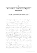 Towards Euro-Mediterranean Regional Integration (Rumo à integração regional euro-mediterrânica), por Álvaro Vasconcelos e George Joffé