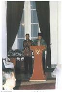 Fotografia - Presidente Wahid encerra a conferencia em Bogor