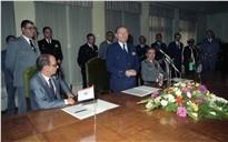 Assinatura de protocolo entre o EMGFA, a PSP e os CTT/TLP com a presença do chefe do Estado Maior General das Forças Armadas (CEMGFA), general Lemos Ferreira.