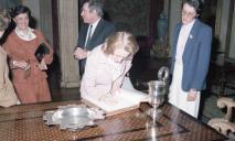 Visita do tenente-general O' Sullivan, chefe das Forças Armadas da Irlanda. Visita e estadia da esposa. 