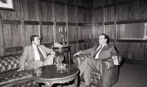 Cumprimentos do governador de Macau ao chefe do Estado Maior General das Forças Armadas (CEMGFA), general Melo Egídio.