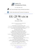 Report EU-25 WATCH N.1 (Relatório EU-25 WATCH N.1), por Institut für Europäische Politik (ed.)