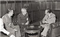 Visita dos Estados Maiores Luso-Italianos com receção pelo chefe do Estado Maior General das Forças Armadas (CEMGFA), general Melo Egídio.