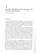 Europe’s Mediterranean Strategy: The Security Dimension (A Estratégia Mediterrânica da Europa: A Dimensão da Segurança), de Álvaro de Vasconcelos.