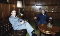 Visita do comandante Geral da Polícia de Segurança Pública (PSP), general Amílcar Morgado, ao chefe do Estado Maior General das Forças Armadas (CEMGFA), general Lemos Ferreira.