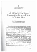 Esboço Histórico: Do Reconhecimento da Independência Americana à Guerra Fria, por José Calvet de Magalhães