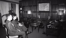 Visita do chefe das Forças Armadas da Bélgica ao chefe do Estado Maior General das Forças Armadas (CEMGFA), general Lemos Ferreira.