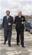 Almoço de receção ao comandante Supremo Aliado do Atlântico (SACLANT), em São Julião da Barra.
