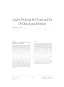 Japan’s Declining Soft Power and the US-China-Japan Relations (O declínio do soft power do Japão e as relações EUA-China-Japão), de Miguel Santos Neves.