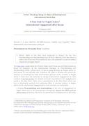 A New Deal for Fragile States? International Engagement After Busan (Novo acordo para Estados Frágeis? O Envolvimento Internacional após Busan), por Fernanda Faria