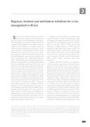 Regional, bilateral and multilateral initiatives for crisis management in Africa (Iniciativas regionais, bilaterais e multilaterais para a gestão de conflitos em África), por Fernanda Faria