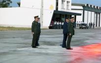 Visita do general Rogers, comandante militar da NATO, acompanhado do chefe do Estado Maior General das Forças Armadas (CEMGFA), general Melo Egídio.