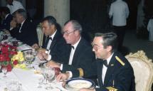 Jantar com o general J. Brandt no Forte de São Julião da Barra.