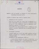 Parecer do chefe do Estado Maior General das Forças Armadas (CEMGFA) sobre a ata da reunião da Comissão de Ação Psicológica das Forças Armadas (CAPFA).