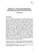 Democratic transition in Indonesia: Challenges and conditions for success (Transição democrática na Indonésia: Desafios e condições para o sucesso), por Cornelis Lay