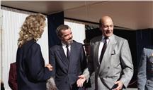 Visita do Secretário Geral da NATO Manfred Worner a Portugal.