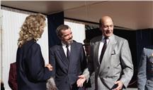 Visita do secretário geral da NATO, Manfred Worner.