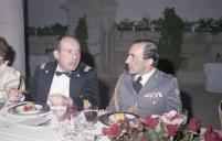 Receção ao general Santini, pelo chefe do Estado Maior General das Forças Armadas (CEMGFA), general Melo Egídio.
