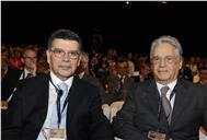 Fotografia - António D'Orey Capucho e Fernando Henrique Cardoso na Conferência do Estoril