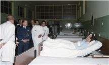 Visita do chefe do Estado Maior General das Forças Armadas (CEMGFA), general Lemos Ferreira, aos hospitais da Marinha, Força Aérea e Exército.
