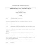 Programa da Conferência – Implementing the EU-Africa Partnership a year after (Implementação da Parceria UE-África um ano depois), do EARN.