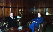 Visita do chefe da Armada de Itália ao chefe interino do Estado Maior General das Forças Armadas (CEMGFA), general Lemos Ferreira. 