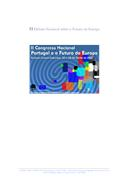 Folheto do II Congresso Nacional “Portugal e o futuro da Europa” – O debate em números, de IEEI.