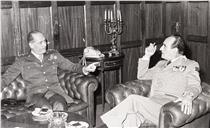 Visita do general Santini ao chefe do Estado Maior General das Forças Armadas (CEMGFA), general Melo Egídio.