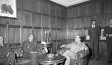 Visita do general Richard L. Lawson ao chefe do Estado Maior General das Forças Armadas (CEMGFA), general Melo Egídio, e o seu adjunto, general Lemos Ferreira.