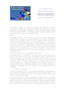 Relatório do Seminário Temático - Modelo Social, Competitividade, ambiente: uma agenda Política.