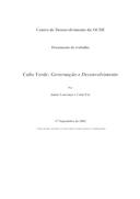 Cabo Verde: Governação e Desenvolvimento, por Jaime Lourenço e Colm Foy