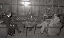 Visita do general Lourenzo Giordo, representante italiano à 4ª Conferência, ao chefe do Estado Maior General das Forças Armadas (CEMGFA), general Melo Egídio.
