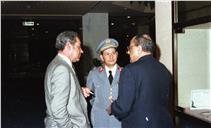 Conferência sobre Defesa Internacional 87, no Hotel Meridien, Lisboa.