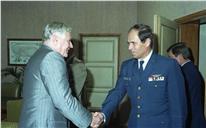 Visita de cumprimentos do segundo-comandante do Colégio de Defesa da NATO ao vice-chefe do Estado Maior General das Forças Armadas (CEMGFA), general Mendes Dias.