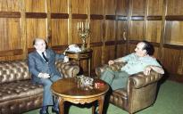 Cumprimentos do embaixador de Espanha ao chefe do Estado Maior General das Forças Armadas (CEMGFA), general Melo Egídio.