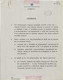 Memorando e projeto de diretiva do Gabinete do Chefe do Estado Maior General das Forças Armadas (CEMGFA) sobre a ação dos comandos-chefes no estabelecimento de acordos militares com chefes militares de países amigos.