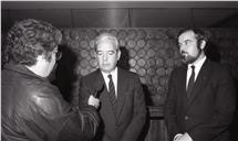 Partida do ministro da Defesa Nacional, Eurico de Melo, e do chefe do Estado Maior General das Forças Armadas (CEMGFA), general Lemos Ferreira, para reunião da NATO nos EUA. 