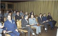 Visita do ministro da Defesa Nacional, Carlos Brito, ao chefe do Estado Maior General das Forças Armadas (CEMGFA), general Soares Carneiro.