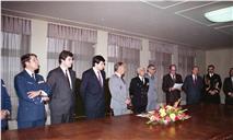 Assinatura do  protocolo entre o Ministério da Defesa Nacional e a Caixa Geral de Depósitos.