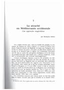 La sécurité en Méditerranée occidentale: Une approche maghrébine (A segurança no Mediterrâneo Ocidental: Uma abordagem magrebina), por Mustapha Sehimi